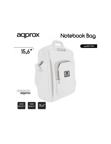 BOLSA PORTATIL APPROX 15.6" BLANCO-VERDE STREET