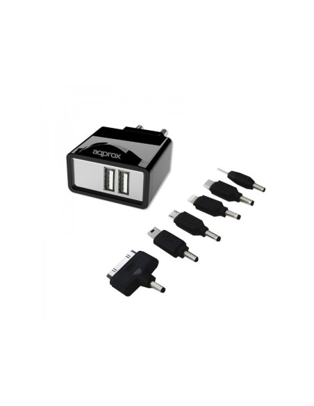 CARGADOR USB 2.1 APPROX TABLET-SMARTPHONE