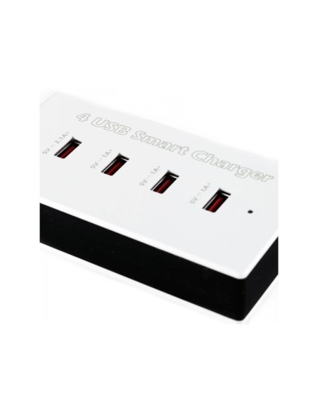 CARGADOR 4X USB APPROX PARED BLANCO