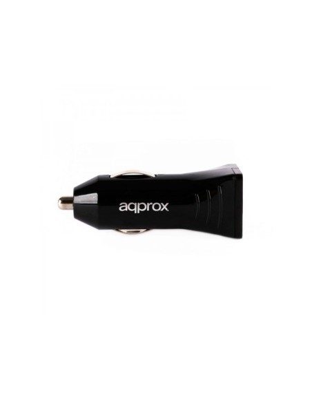 CARGADOR 2XUSB APPROX COCHE NEGRO