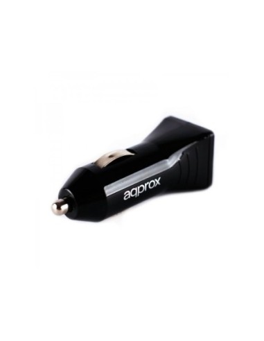 CARGADOR 2XUSB APPROX COCHE NEGRO
