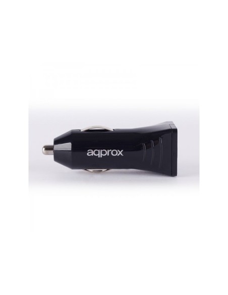 CARGADOR USB APPROX COCHE NEGRO