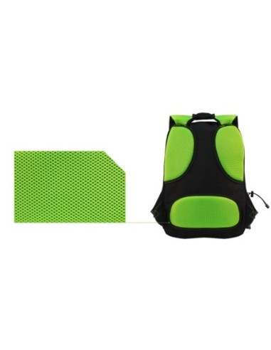 MOCHILA KEEP OUT BK7GXL NEGRA VERDE 17"