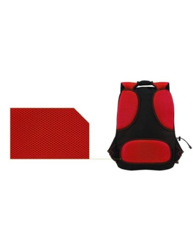 MOCHILA KEEP OUT BK7RXL NEGRA ROJA 17"