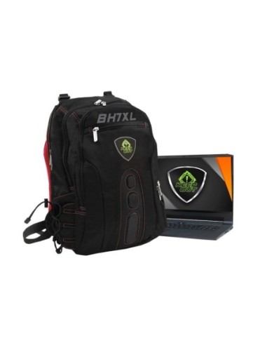 MOCHILA KEEP OUT BK7RXL NEGRA ROJA 17"