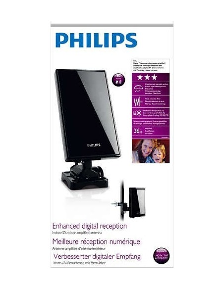ANTENA PHILIPS DIGITAL PARA INTERIOR Y EXTERIOR