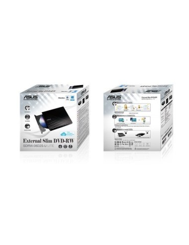 REGRABADORA DVD EXT. ASUS SLIM SDRW08D2S-B NEGRA USB2.0