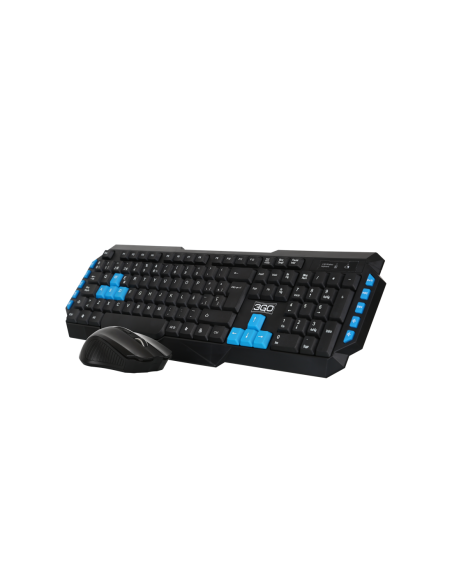 TECLADO + RATON 3GO WIRELESS COMBODRILE NEGRO MULT