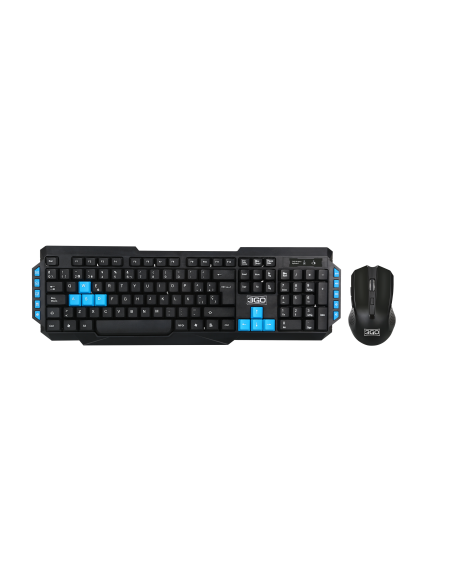 TECLADO + RATON 3GO WIRELESS COMBODRILE NEGRO MULT