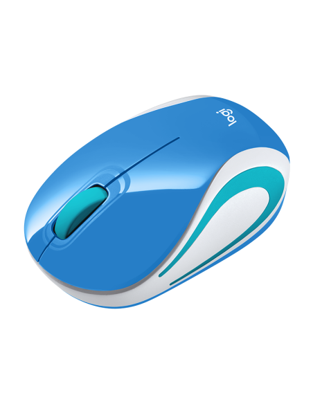 RATON LOGITECH WIRELESS M187 MINI AZUL