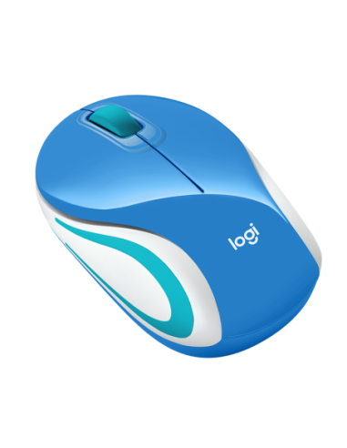 RATON LOGITECH WIRELESS M187 MINI AZUL