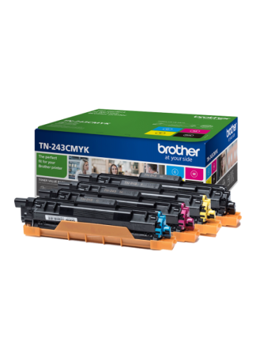 TONER BROTHER TN243 KIT 4 COLORES 1000PG