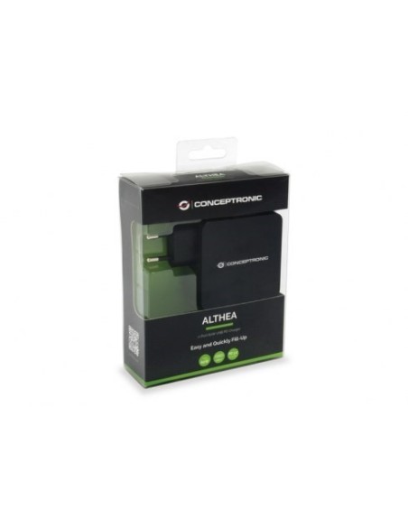 CARGADOR CONCEPTRONIC USB - USB-C 60W NEGRO