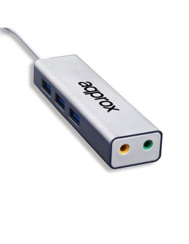 TARJETA DE SONIDO APPROX USB 5.1 + 3 X USB 3.O HU
