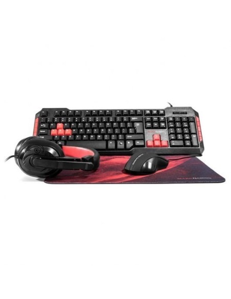 KIT MARS GAMING TECLADO + RATON + ALFOM + AUR