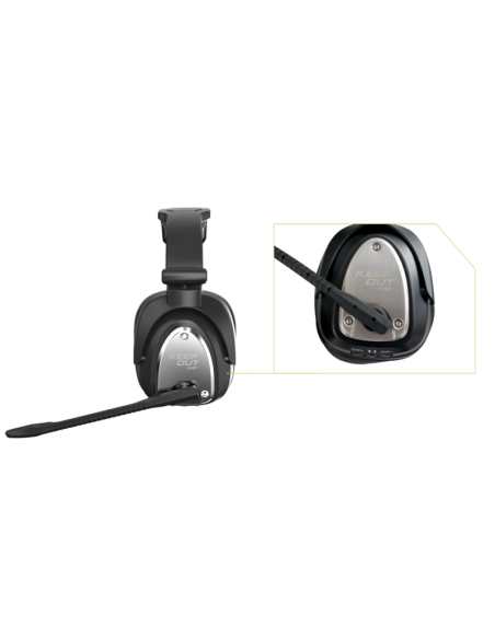 AURICULAR KEEP-OUT HXAIR NEGRO 7.1 INALAMBRICO