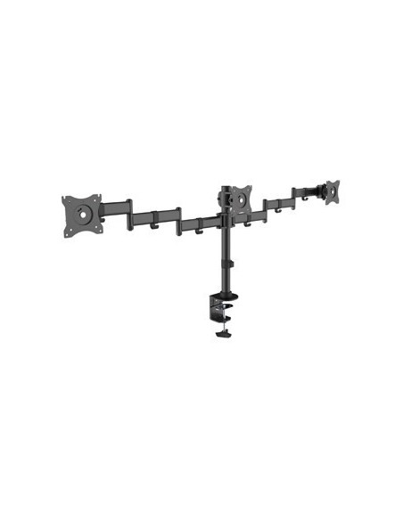 SOPORTE DE 3 MONITORES EQUIP BRAZO VESA ERGONOMICO