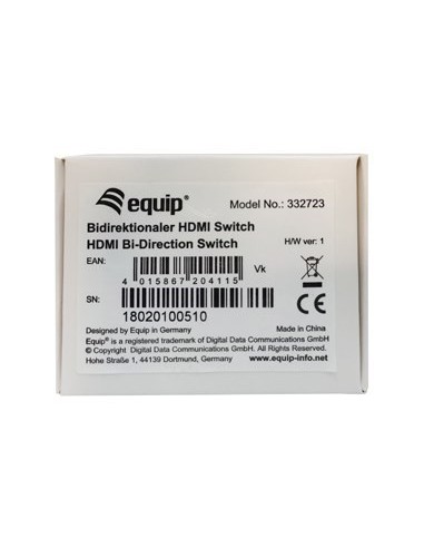 SWITCH HDMI EQUIP 2X1 BIDIRECCIONAL