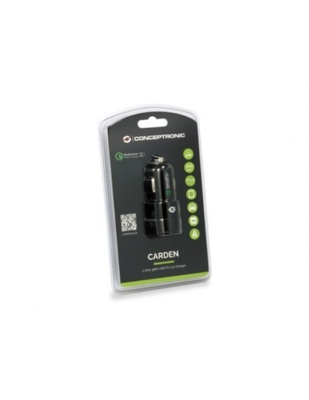CARGADOR USB RAPIDO COCHE CONCEPTRONIC 36W