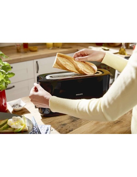 TOSTADORA PHILIPS DAILY 1 SLOT HD2590 1030W NEGRO