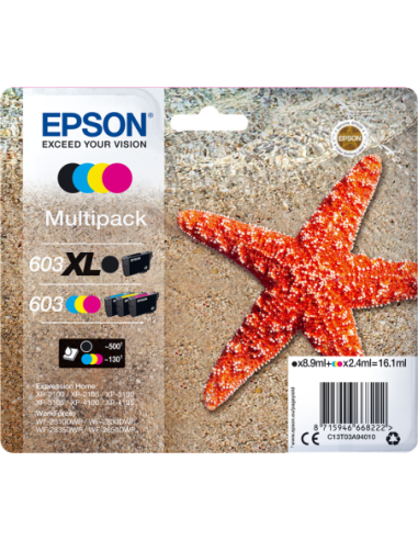 CARTUCHO EPSON T603 MULTIPACK BK-XL-C-M-Y XP-2100