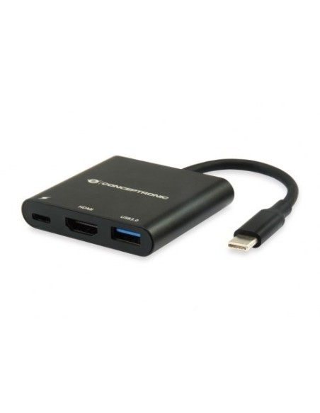 ADAPTADOR CONCEPTRONIC USB-C A HDMI Y USB 3.0