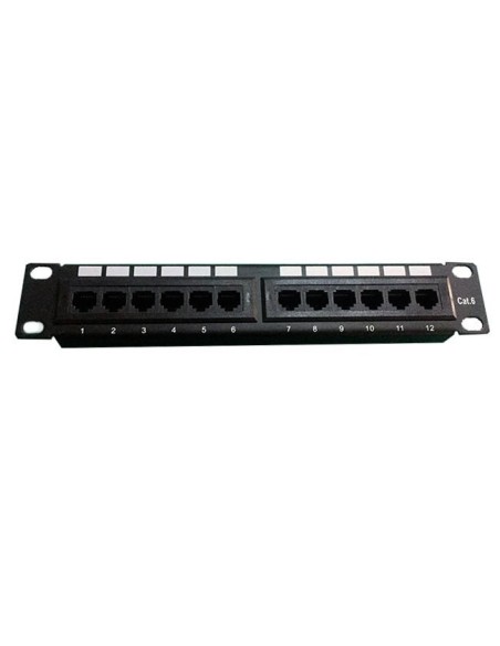 PATCH PANEL PG 10" 12 PUERTOS CAT 6 UTP
