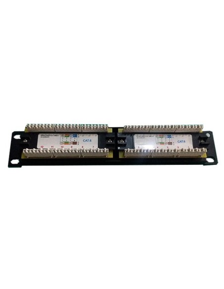 PATCH PANEL PG 10" 12 PUERTOS CAT 6 UTP