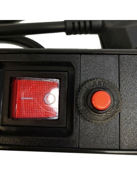 REGLETA 8 TOMAS PG PARA RACK 19" INTERRUPTOR PROTE
