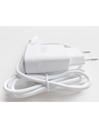 ALIMENTADOR HOGAR MICROUSB+2 PUERTOS...