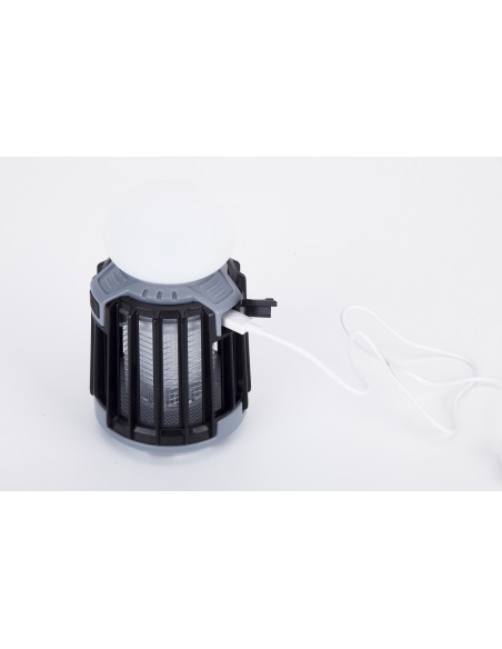 ELIMINA INSECTOS - LAMPARA PORT JATA 2 EN 1 NEGRO