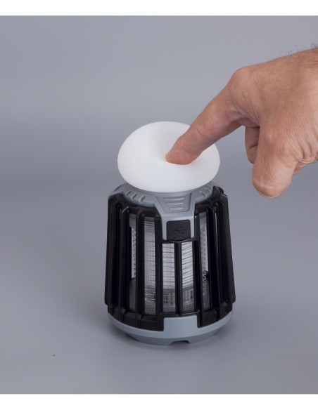 ELIMINA INSECTOS - LAMPARA PORT JATA 2 EN 1 NEGRO