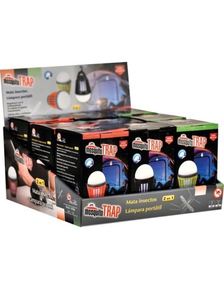 ELIMINA INSECTOS-LAMPARA PORT JATA 2 EN 1 NARANJA