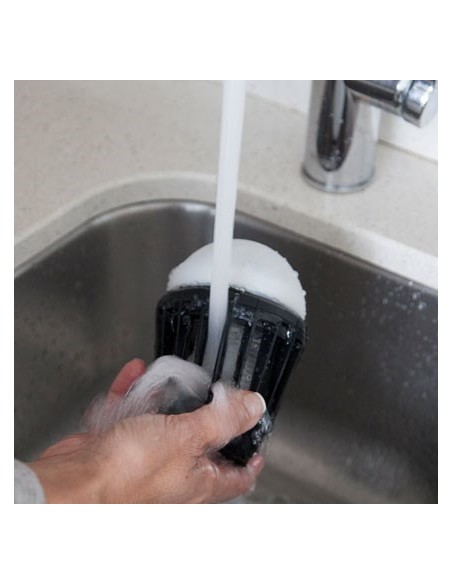 ELIMINA INSECTOS-LAMPARA PORT JATA 2 EN 1 NEGRO