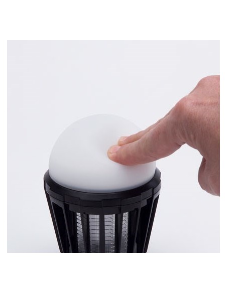 ELIMINA INSECTOS-LAMPARA PORT JATA 2 EN 1 NEGRO