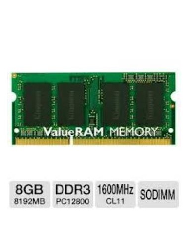 MEMORIA KINGSTON SODIMM DDR3 8GB 1600MHZ CL11