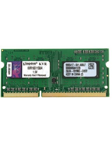 MEMORIA KINGSTON SODIMM DDR3 4GB 1600MHZ CL11