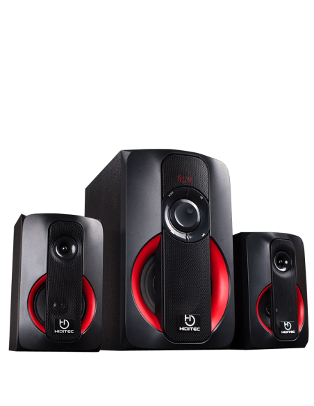 ALTAVOCES HIDITEC H400 2.1 BT NEGRO-ROJO
