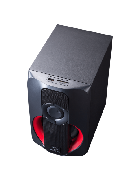 ALTAVOCES HIDITEC H400 2.1 BT NEGRO-ROJO