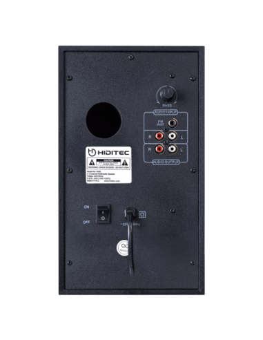 ALTAVOCES HIDITEC H400 2.1 BT NEGRO-ROJO