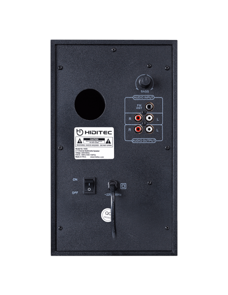 ALTAVOCES HIDITEC H400 2.1 BT NEGRO-ROJO