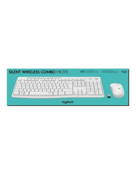 TECLADO + RATON LOGITECH CORDLESS MK295 BLANCO