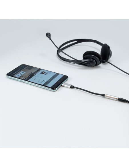 CABLE EQUIP USB-C MACHO A JACK 3.5 HEMBRA