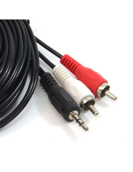 CABLE AUDIO PG JACK 3.5 -M A 2 RCA -M 10M