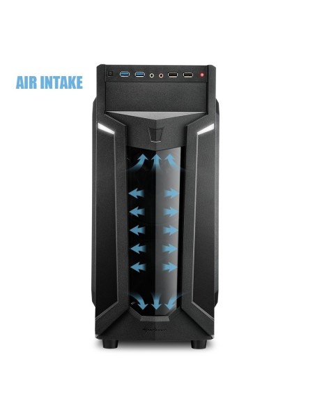 CAJA ATX SHARKOON MIDI VS9 RGB BLANCA