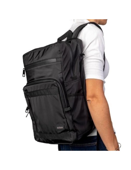 MOCHILA NILOX 15.6" URBAN NEGRA
