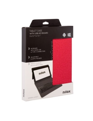 FUNDA TABLET NILOX UNIV. TECLADO...