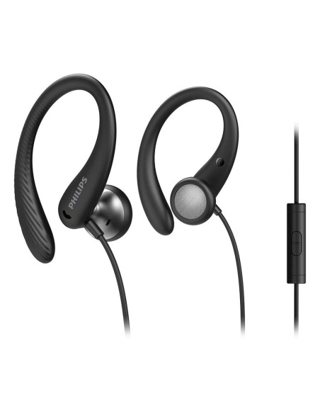 AURICULAR PHILIPS DEPORTIVO INTRAUDITIVO NEGRO CON MICRO