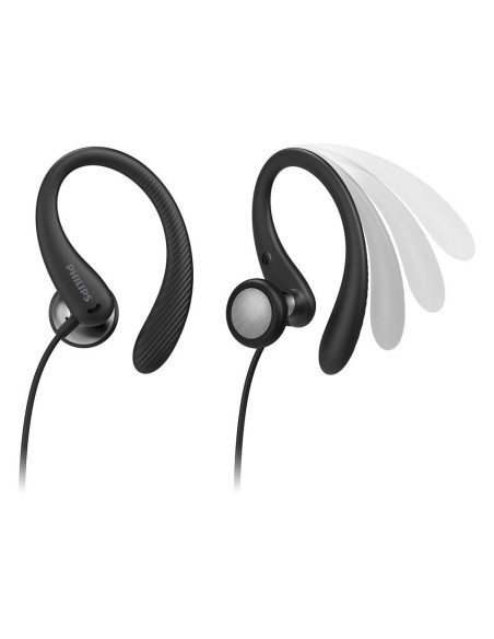 AURICULAR PHILIPS DEPORTIVO INTRAUDITIVO NEGRO CON MICRO