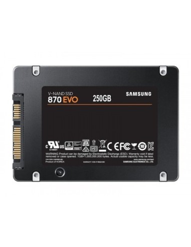 SSD SAMSUNG 250GB 2.5" 870 EVO SATA